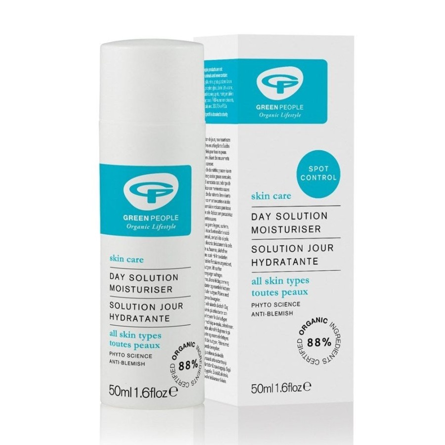 Skincare Green People Blemish Treatments | Daily Solution Moisturiser With Spot Control