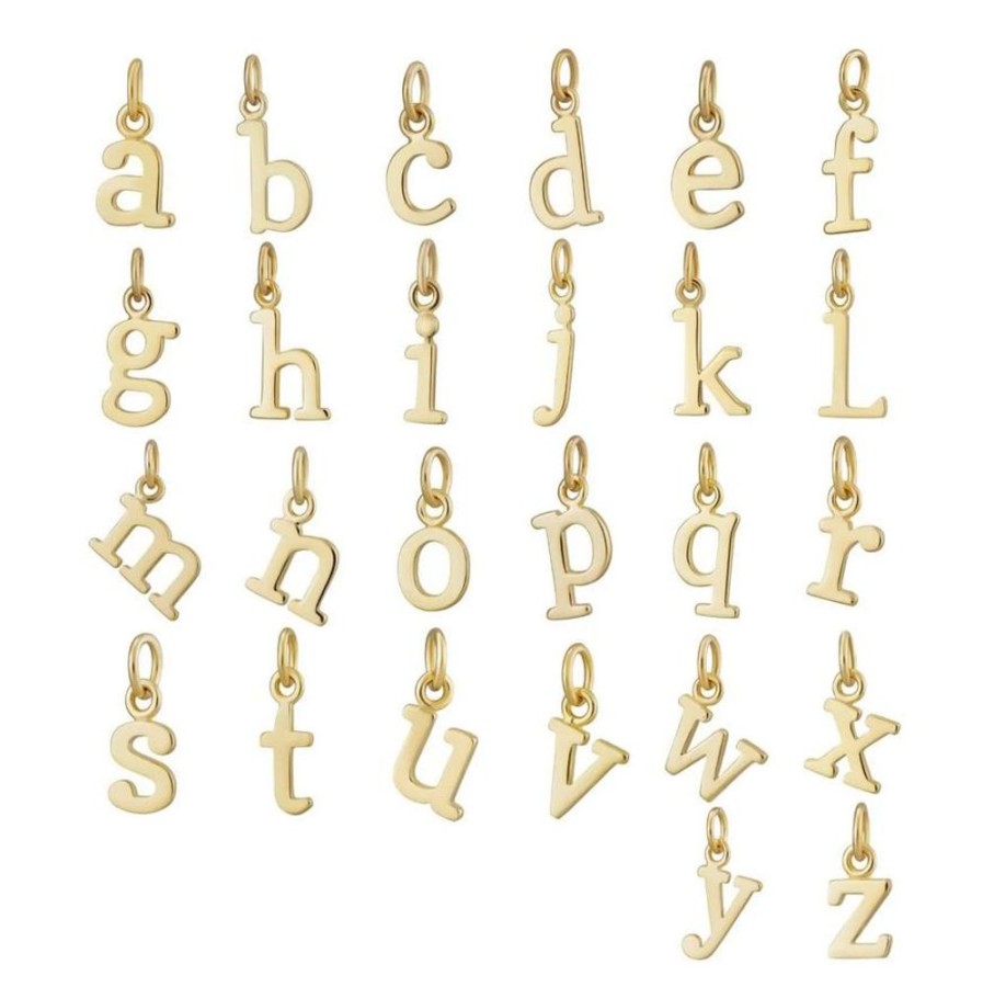 Jewelry Scream Pretty | Initial Charms-Gold Plated