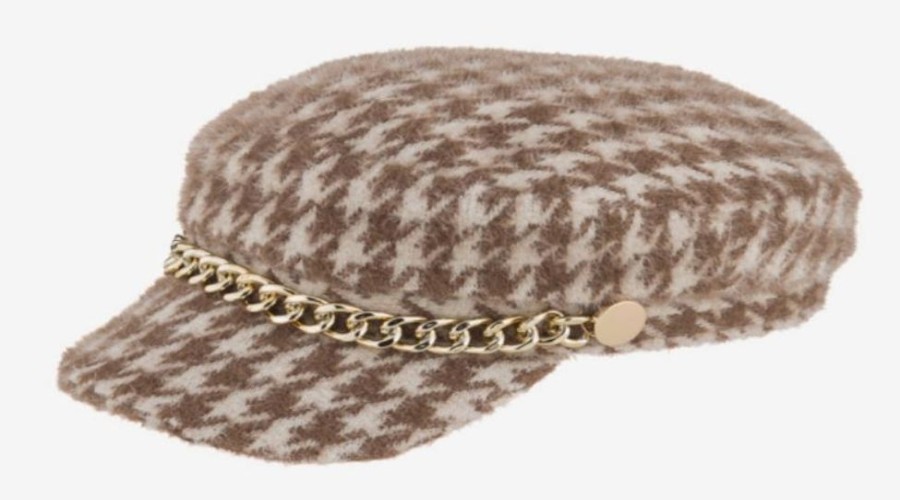 Bags & Accessories Alex Max | Hounds Tooth Page Boy Hat