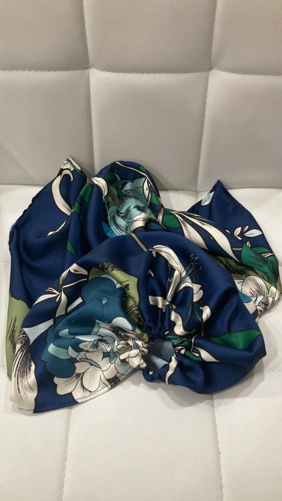 Bags & Accessories byEloise | Blue Floral Turban