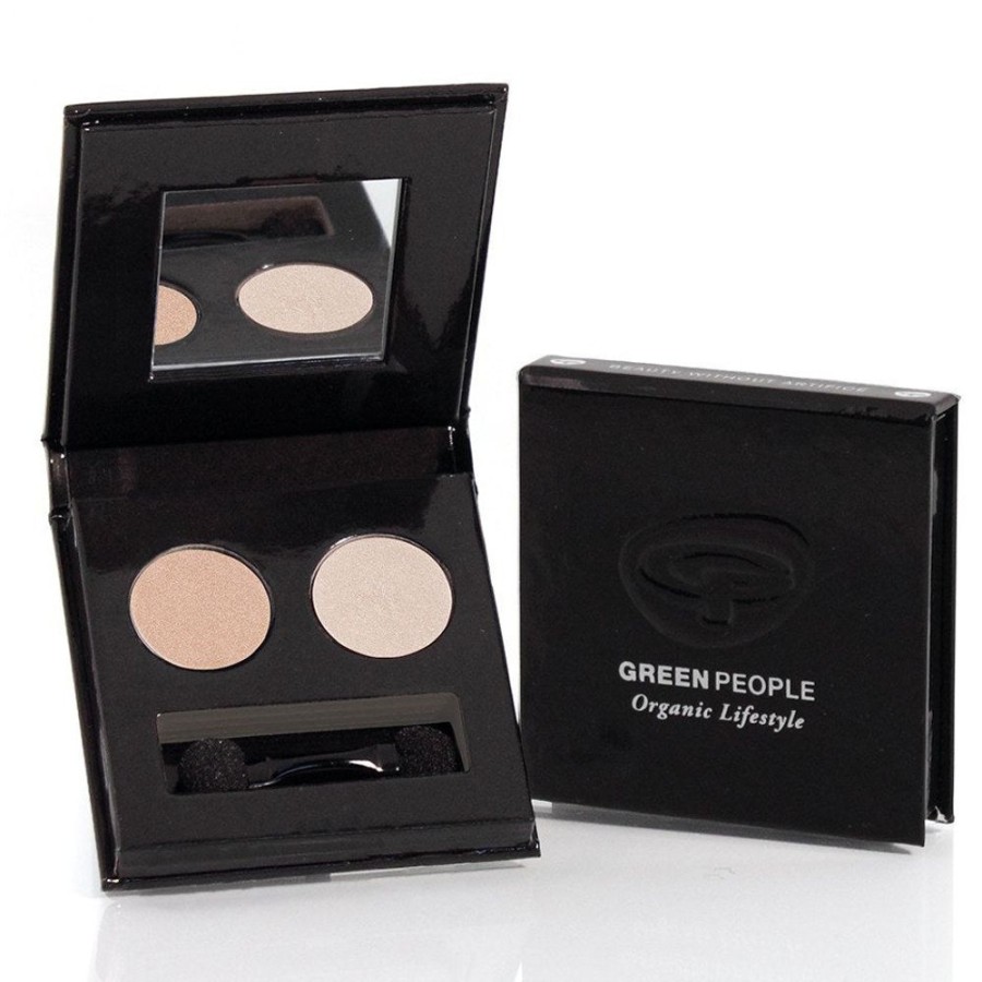 Makeup Green People Eye Shadow | Illuminating Eye Duo Ecocert Organic