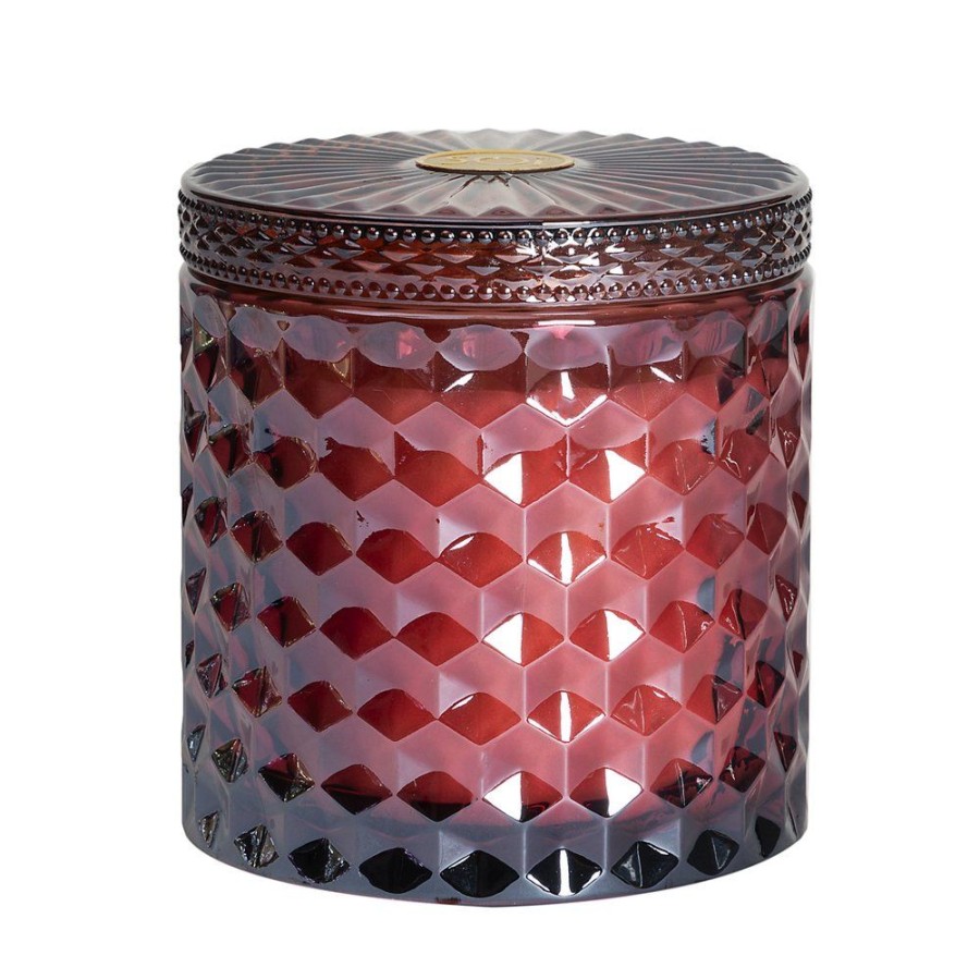 Fragrance Soi Candles | Holiday Spiced Toddy Candle (Cranberry Red)