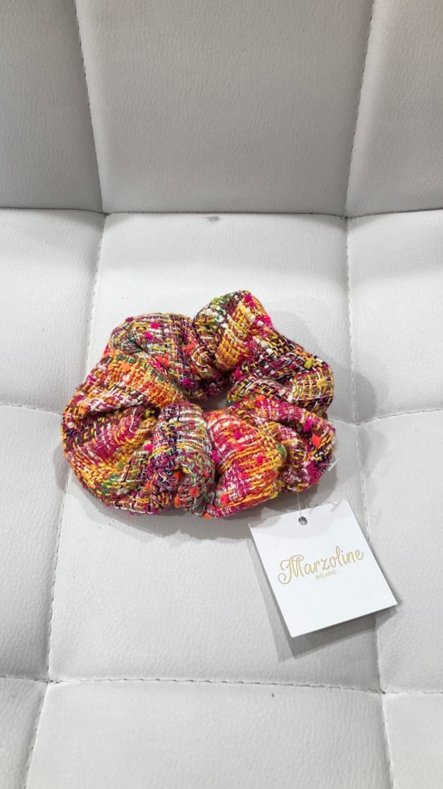 Bags & Accessories byEloise | Pink Multicolored Scrunchie