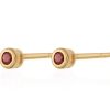 Jewelry Scream Pretty | Gold Plated January Birthstone Stud Earrings (Garnet)