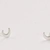 Jewelry devi arts | Silver Crescent Moon Studs