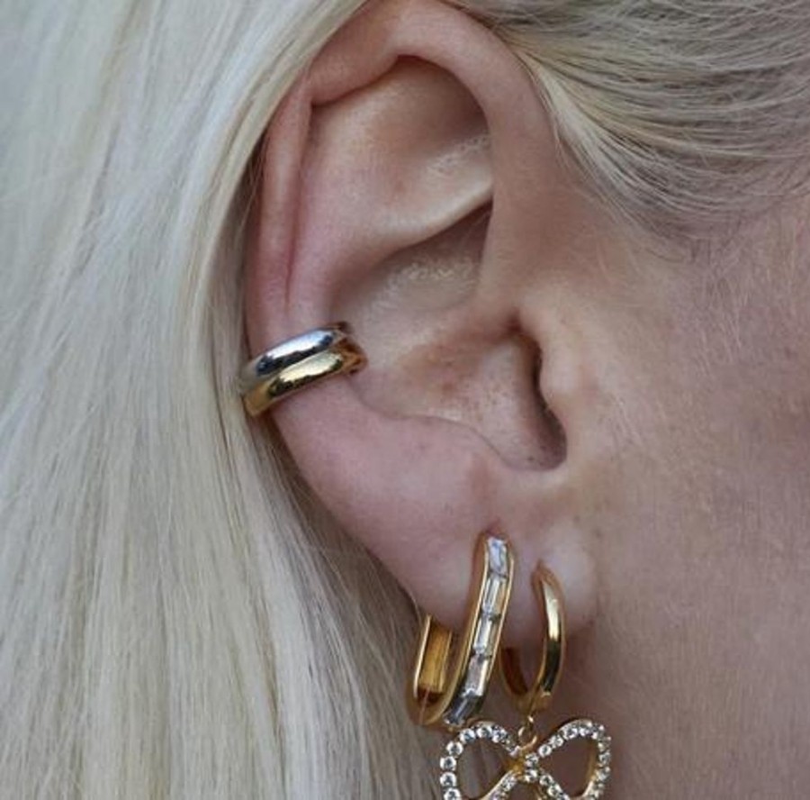 Jewelry Scream Pretty | Mixed Metal Small Single Ear Cuff