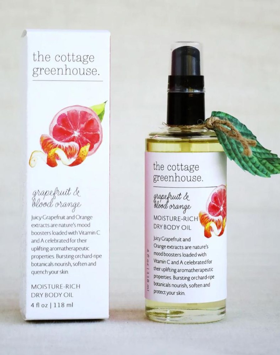 Bath & Body the cottage greenhouse Body Oils & Serums | Grapefruit & Blood Orange Dry Body Oil