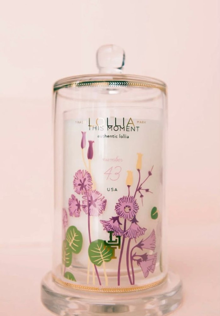 Fragrance lollia | This Moment Glass Candle With Cloche