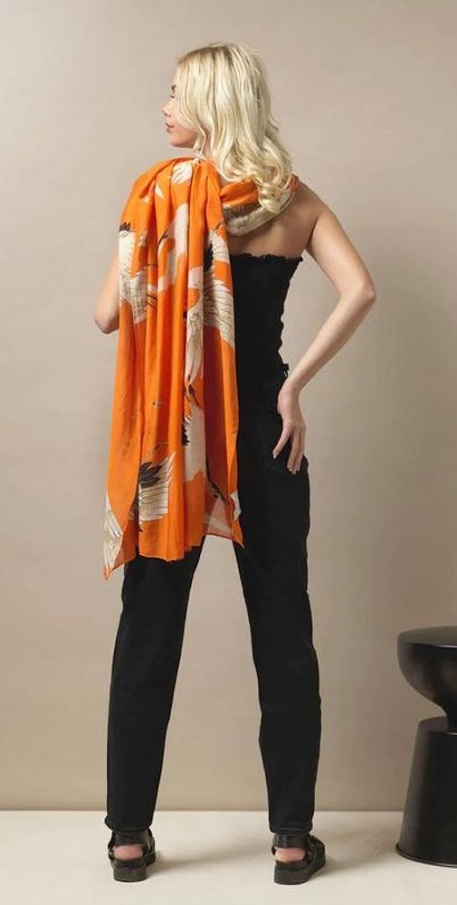 Bags & Accessories one hundred stars | Heron Orange Scarf