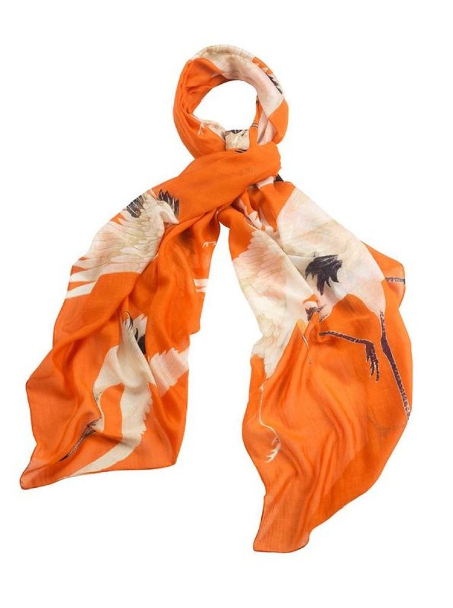 Bags & Accessories one hundred stars | Heron Orange Scarf