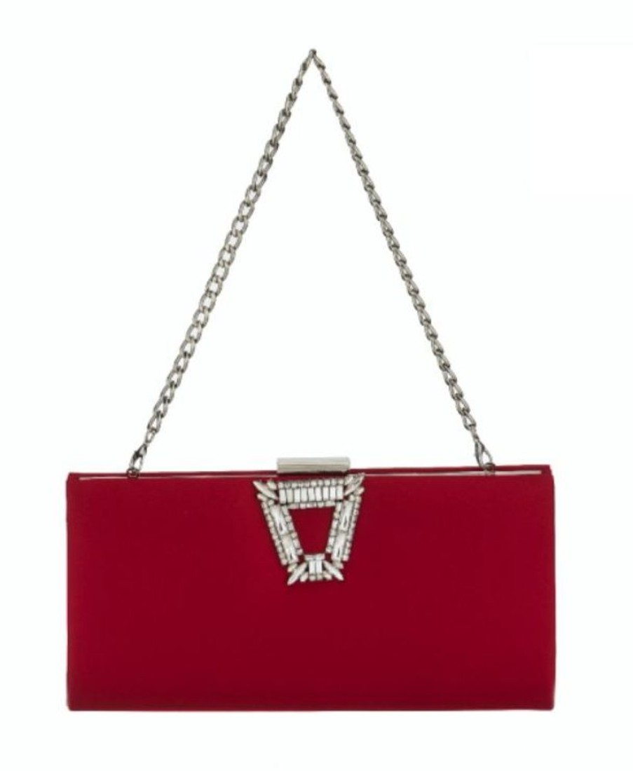 Bags & Accessories Alex Max | Red Sparkle Buckle Handbag