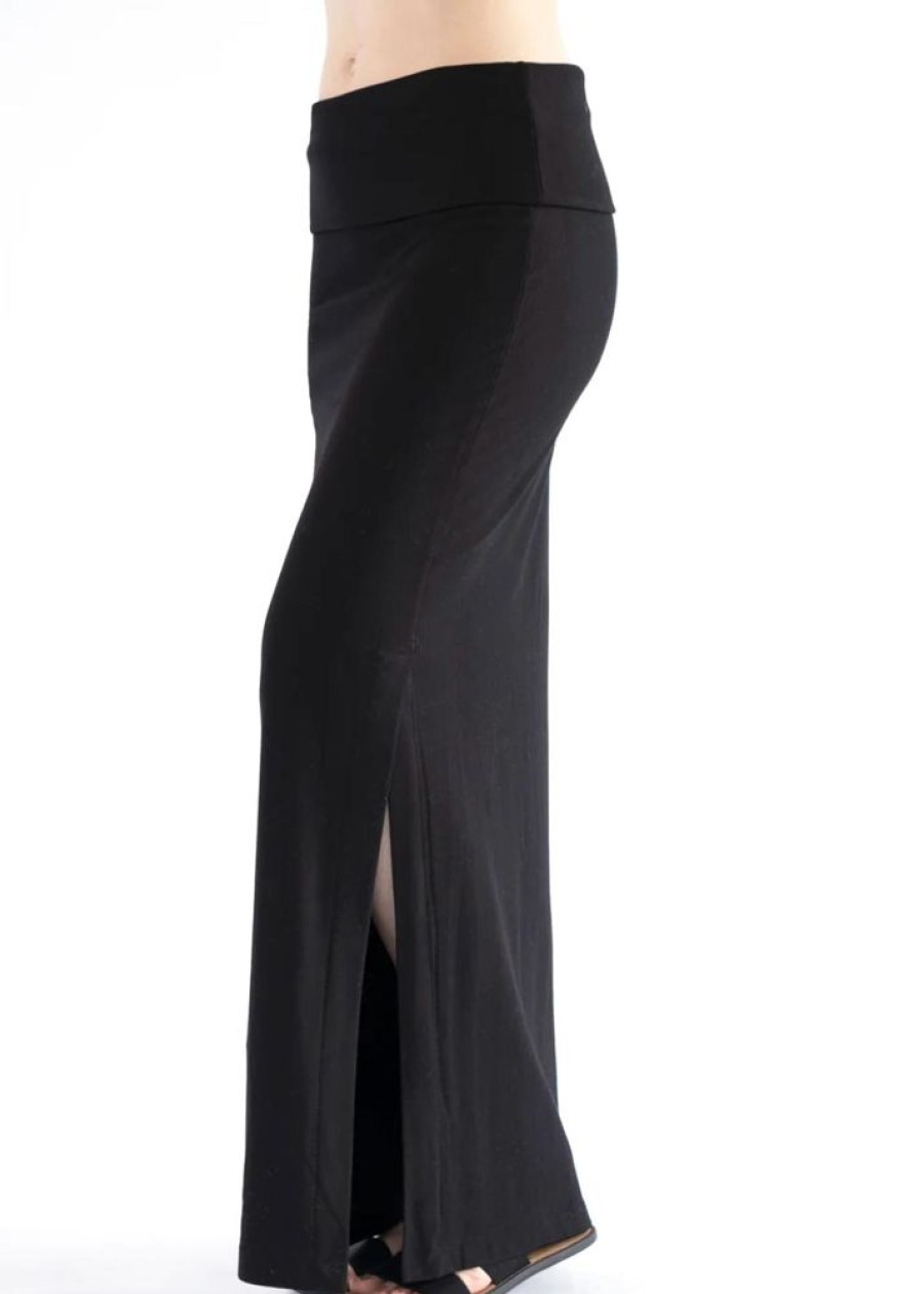 Clothing Capote | Ultra-Soft Bamboo Fleece Maxi Skirt With Slit