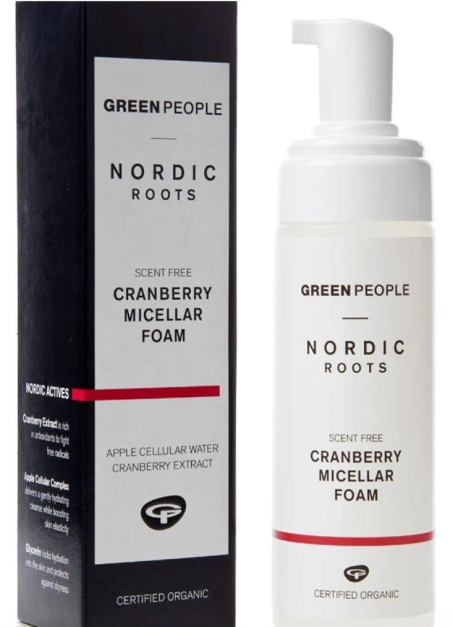 Skincare Green People Cleansers | Nordic Roots Cranberry Micellar Foaming Face Wash