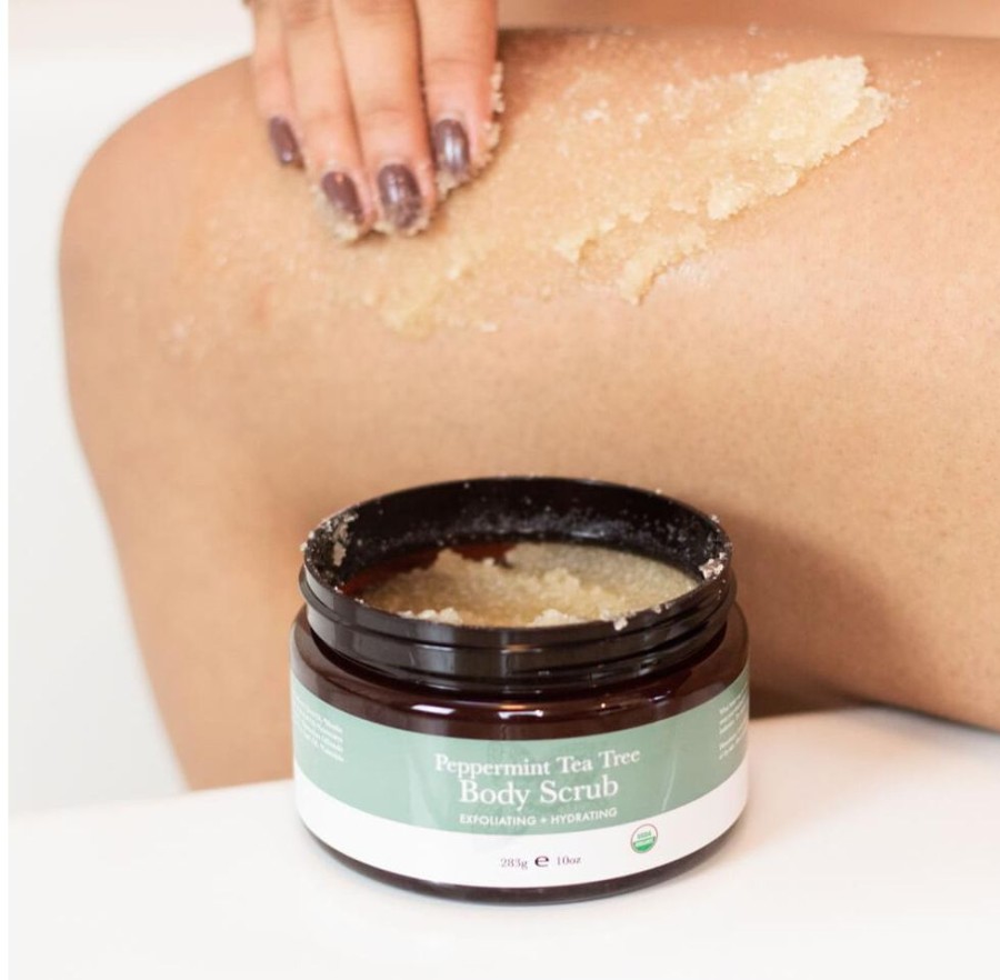 Skincare Beauty By Earth Exfoliants | Peppermint Tea Tree Body Scrub