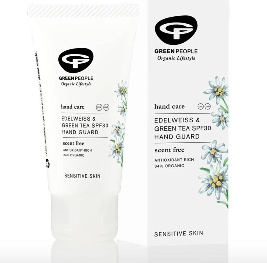 Bath & Body Green People Body Oils & Serums | Edelweiss & Green Tea Hand Guard Spf 30