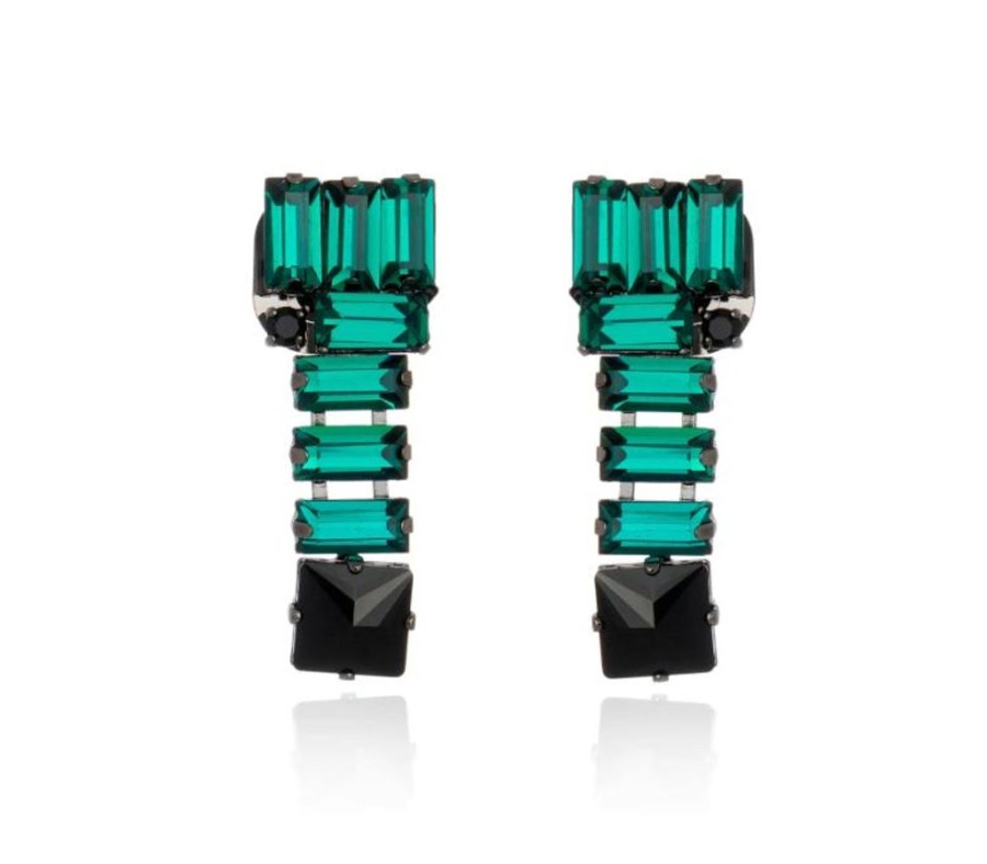 Jewelry Cristina Sabatini | Mini Noble Earring- Emerald