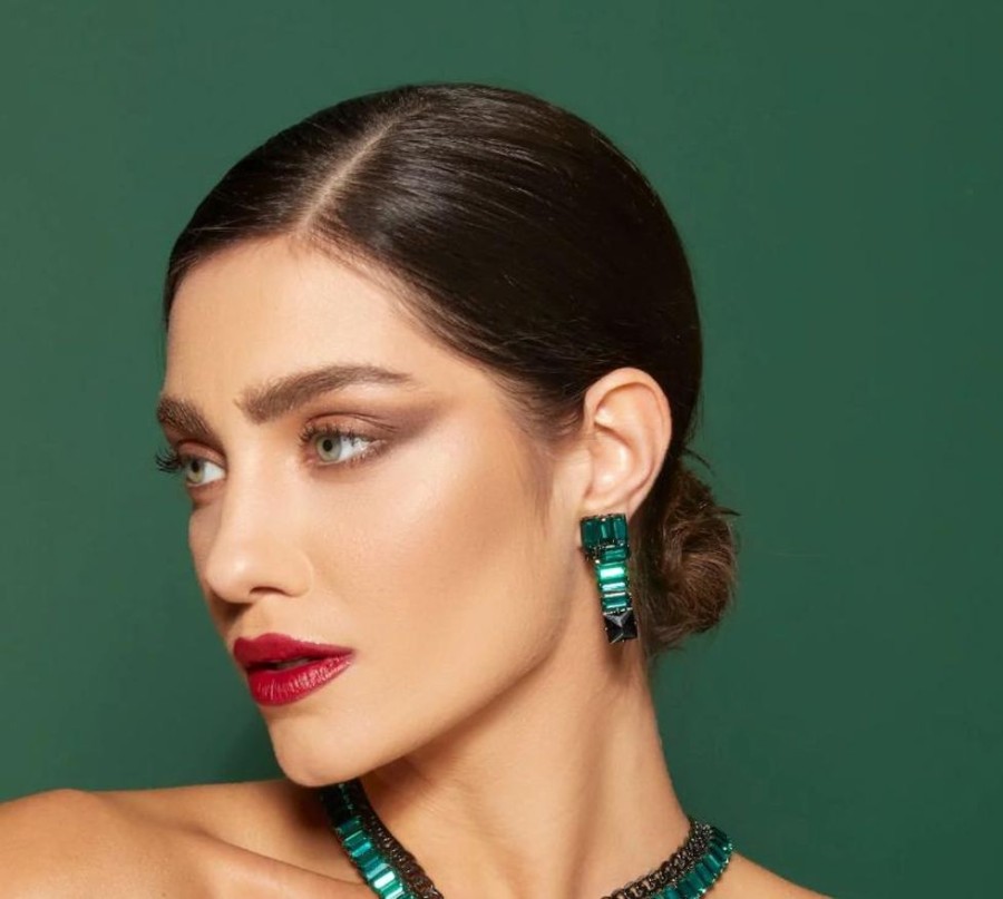 Jewelry Cristina Sabatini | Mini Noble Earring- Emerald