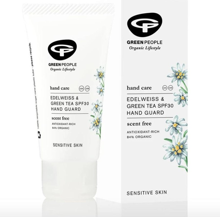 Bath & Body Green People Hand Creams | Edelweiss & Green Tea Hand Guard Spf 30