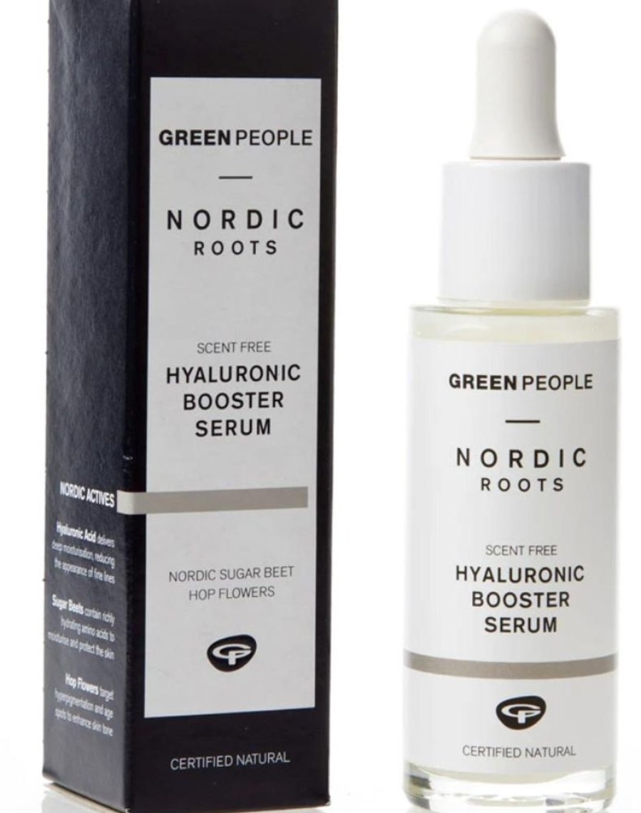 Skincare Green People Serums | Nordic Roots Hyaluronic Booster Serum