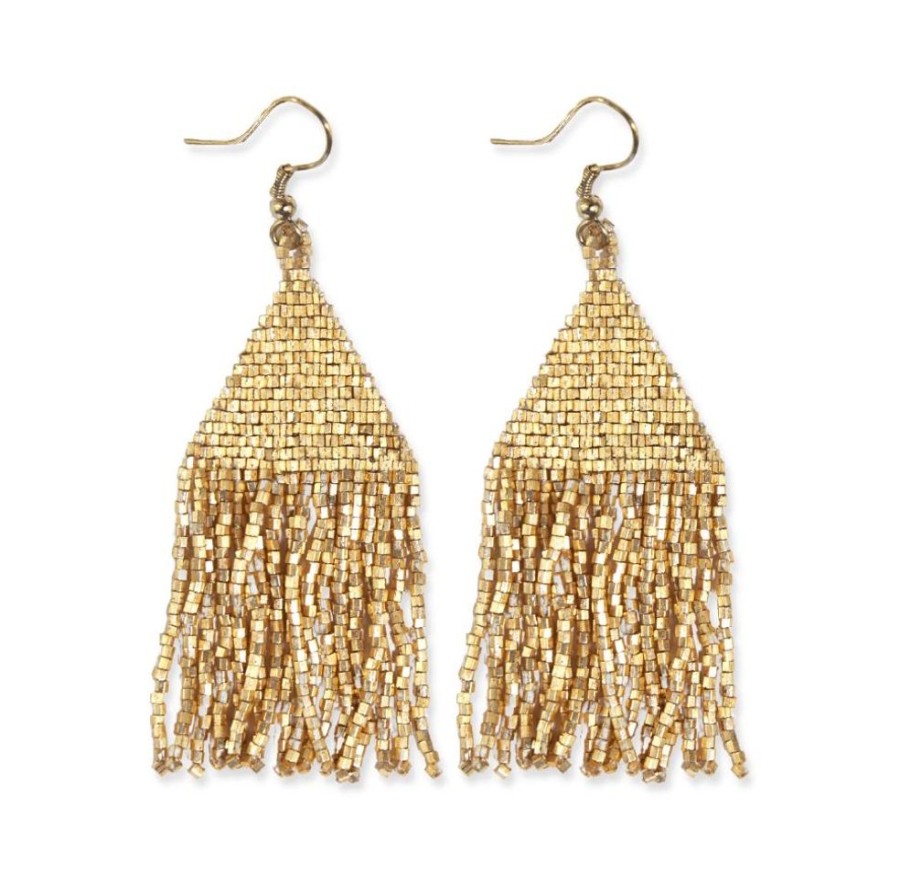 Jewelry Ink & Alloy | Gold Luxe Petite Fringe Earrings