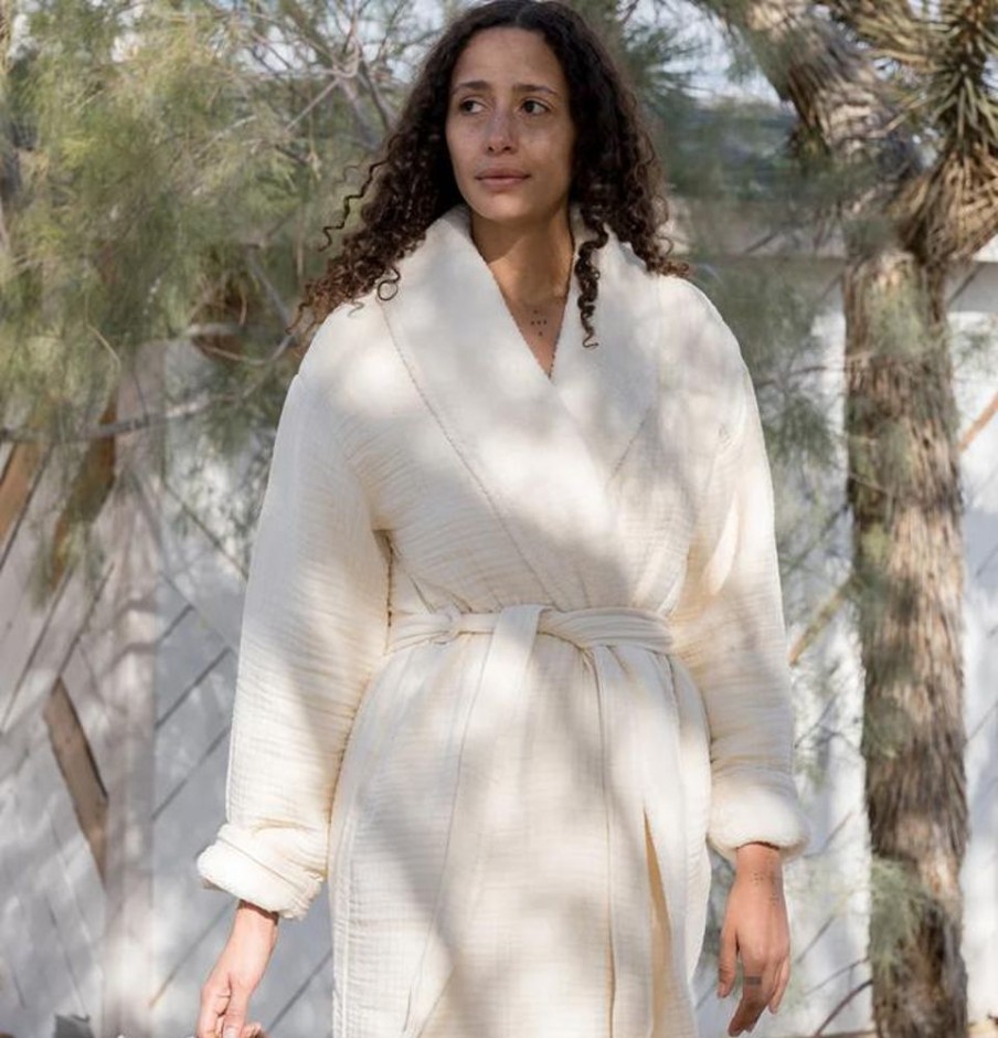 Clothing House No. 23 | Alaia Sherpa Robe-Coconut Jo