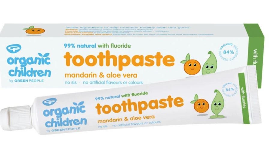 Bath & Body Green People Oral Care | Children'S Mandarin & Aloe Vera Toothpaste-With Fluoride