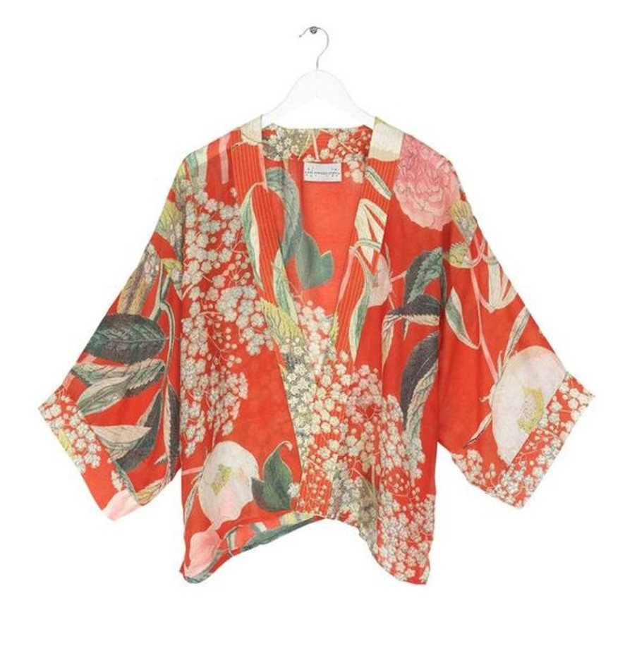 Clothing one hundred stars | Elderflower Red Kimono