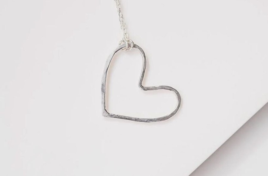 Jewelry devi arts | Small Silver Heart Necklace