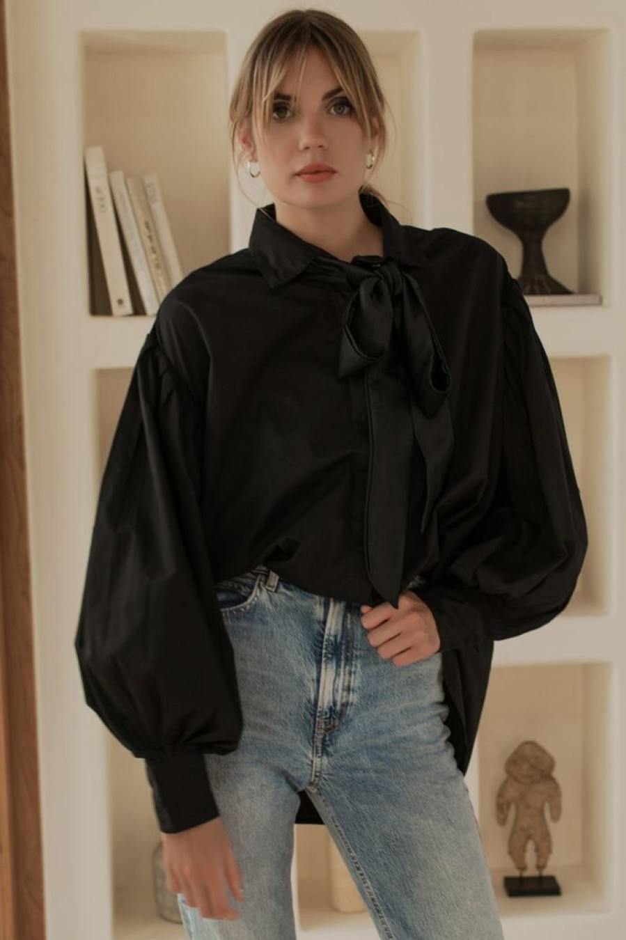 Clothing bali elf | Merci Baloon Sleeve Oversized Shirt