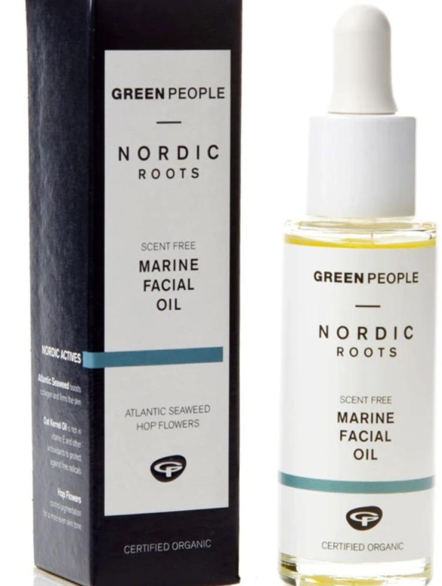 Skincare Green People Moisturisers | Nordic Roots Marine Facial Oil