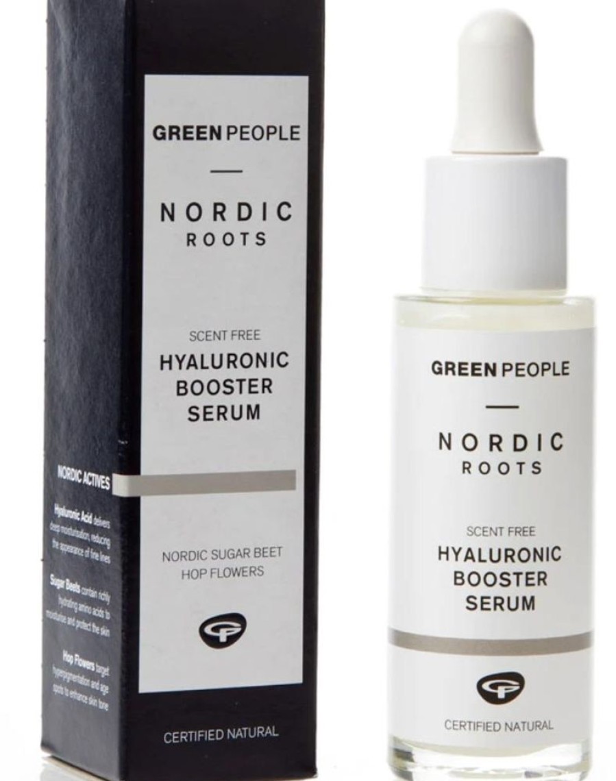 Skincare Green People Moisturisers | Nordic Roots Hyaluronic Booster Serum