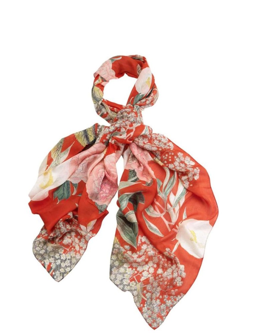 Clothing one hundred stars | Kew Elderflower Red Scarf