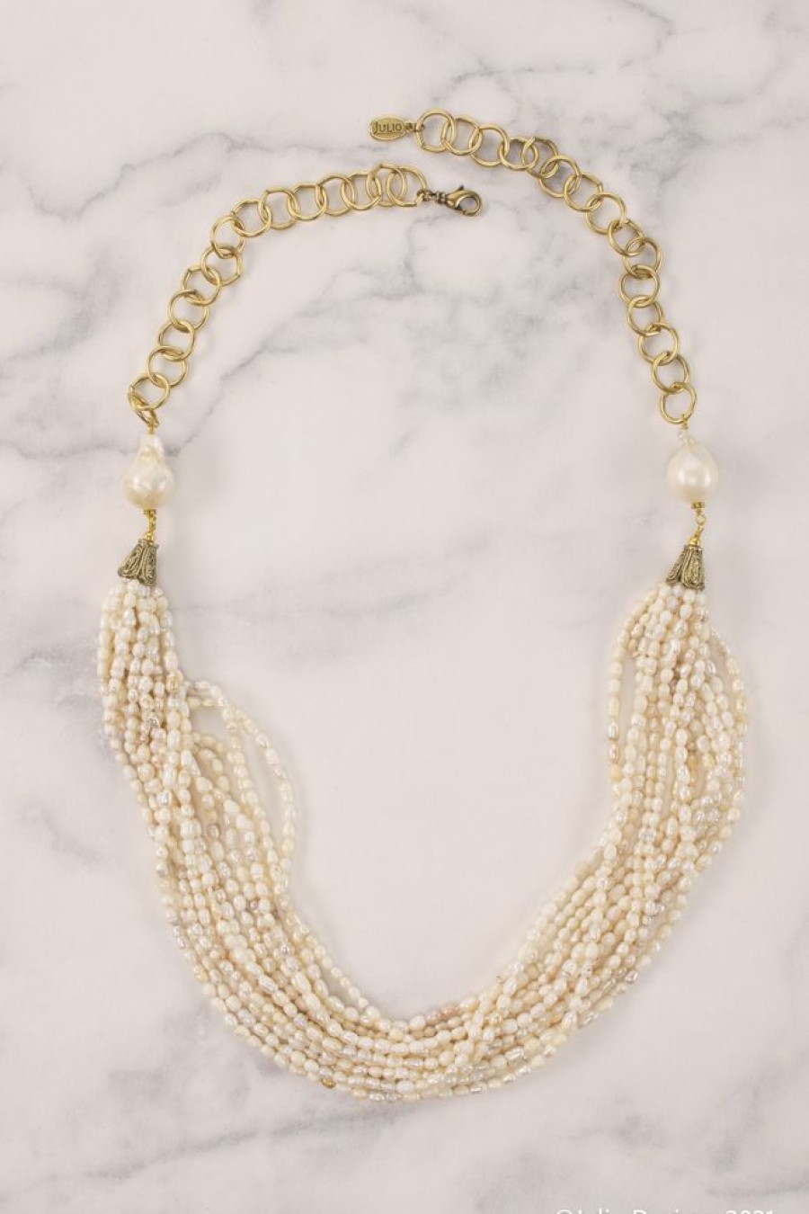 Jewelry Julio Designs | The Grappo Pearl Necklace